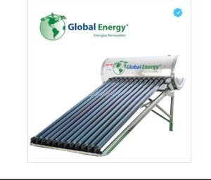Calentador solar Global Energy de 130 litros para 3 personas con 10 tubos al vacío