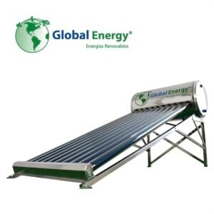 Calentador solar Global Energy de 150 litros para 4 personas con 12 tubos al vacío