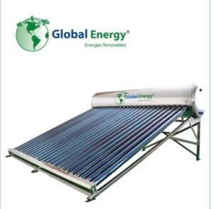 Calentador solar Global Energy de 280 litros para 8 personas con 24 tubos al vacío